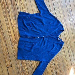 Vince 100% Cashmere cardigan. Large. Blue.